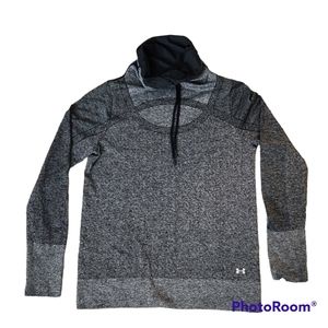 Under Armour Pullover Sweater Lightweight Threadborne Seamless Funnel Neck sz XL